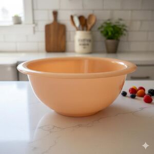 Vintage Pyrex #322 Peach 1L Mixing Bowl | Autumn Rainbow Series | Glossy Finish